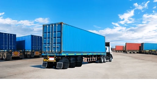 Port container haulage trucking operations in Gujarat
